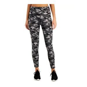 Id Ideology Camo Reversible Cropped Leggings Gray Size XXL